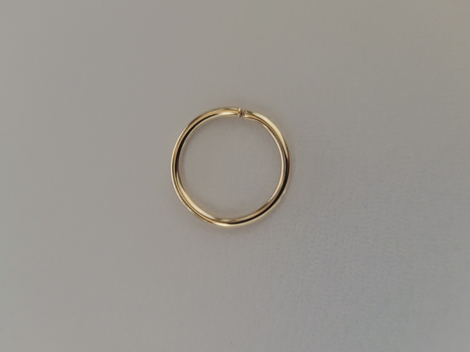 14k gold Daith rook tragus ear piercing Minimalist hoop Nose ring