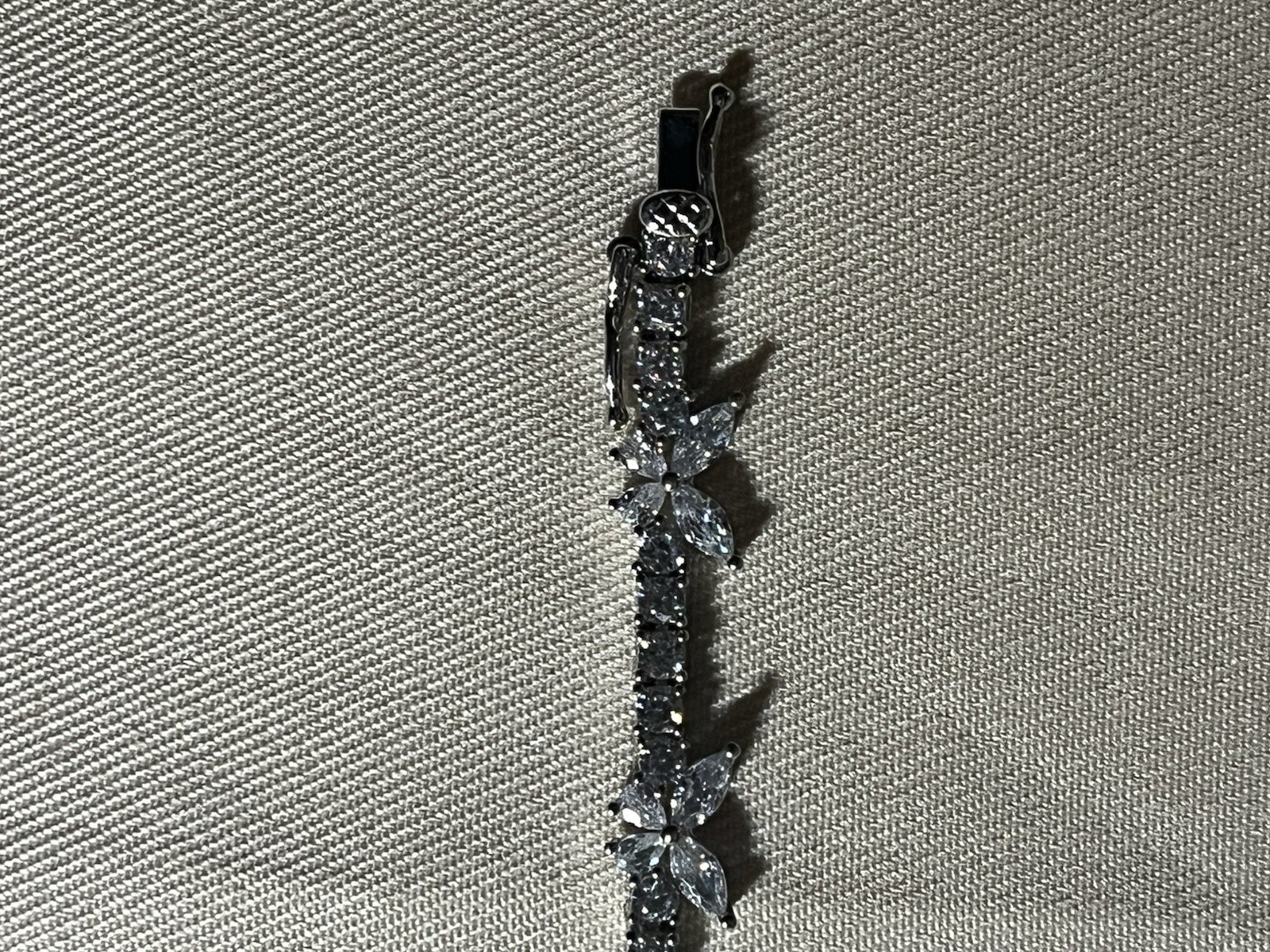 7” 925 silver plated 5ACZ tennis butterfly bracelet
