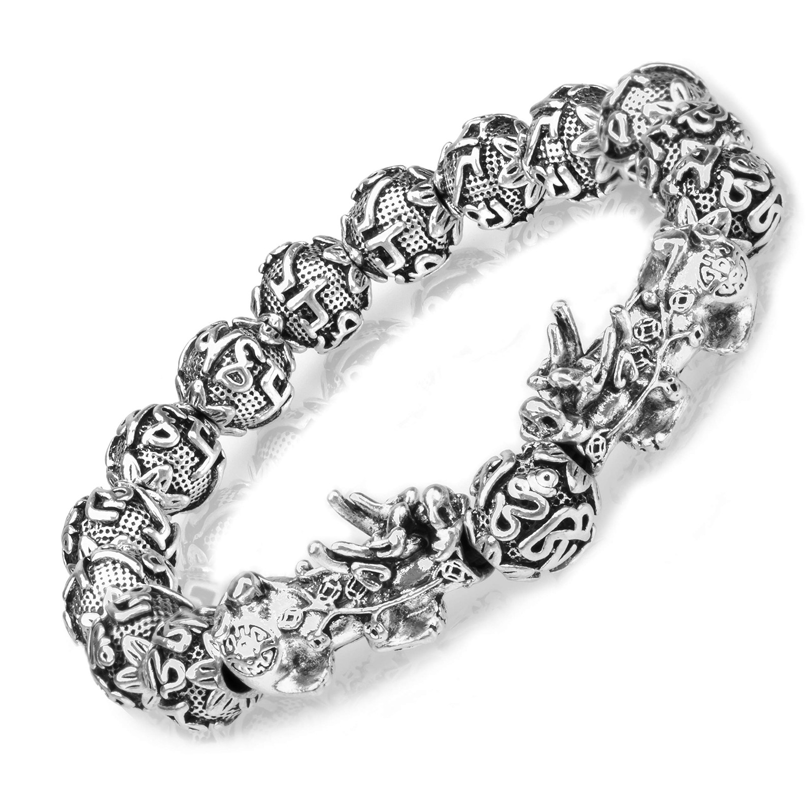 Fengshui Prosperity Bracelet 12mm Natural Bead Large Size Bracelet for Men