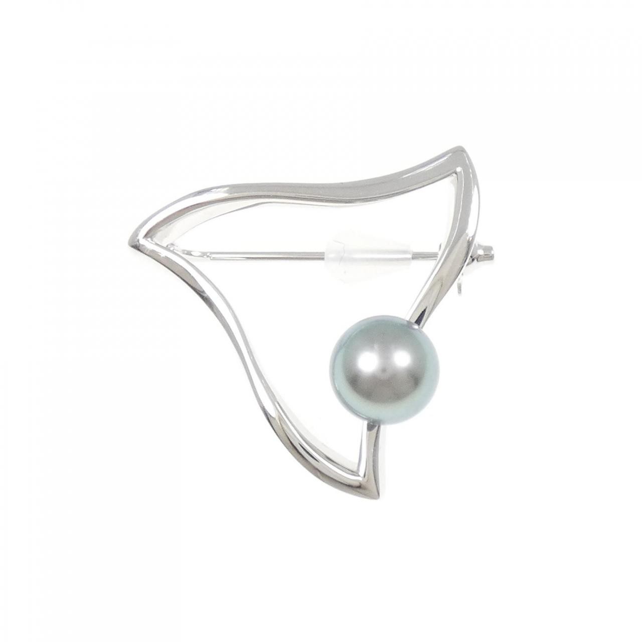 Authentic Mikimoto Black Pearl Brooch 0.3″ #260-008-022-3931