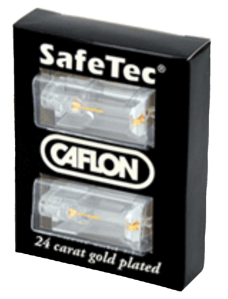 Caflon Safetec 24ct Gold Plated 3mm Ball ear studs 1 pair for piercing