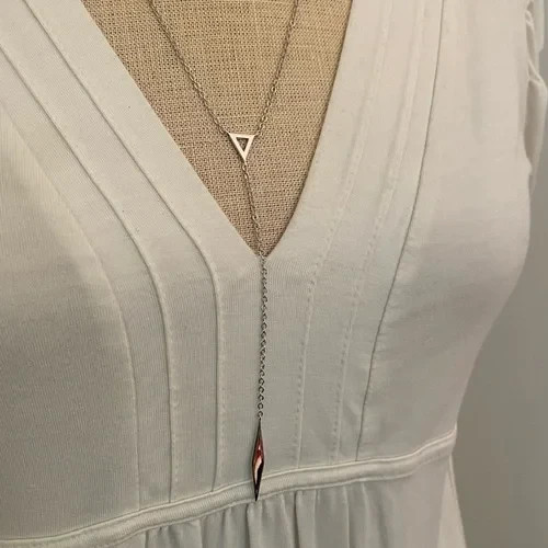 Premier Designs Jewelry NEXT LEVEL Delicate Silver Triangle Necklace New