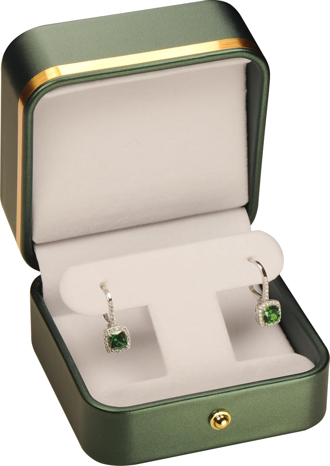 T Style Earring Gift Box for Dangling, Hoop and Leverback Earrings Luxury PU