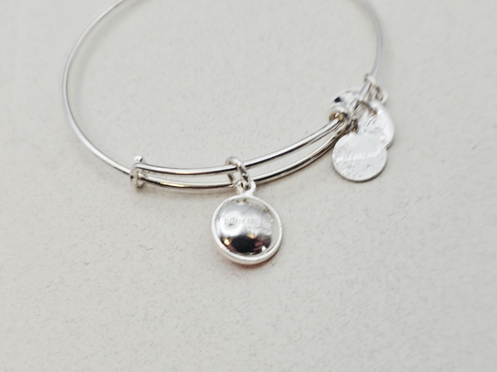 Alex & Ani July Birthstone Red Swarovski Crystal Charm Bracelet – Silver ✨