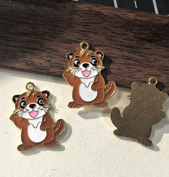 40Pcs animal cartoon cute Charm earring necklace Pendant DIY Jewelry Making