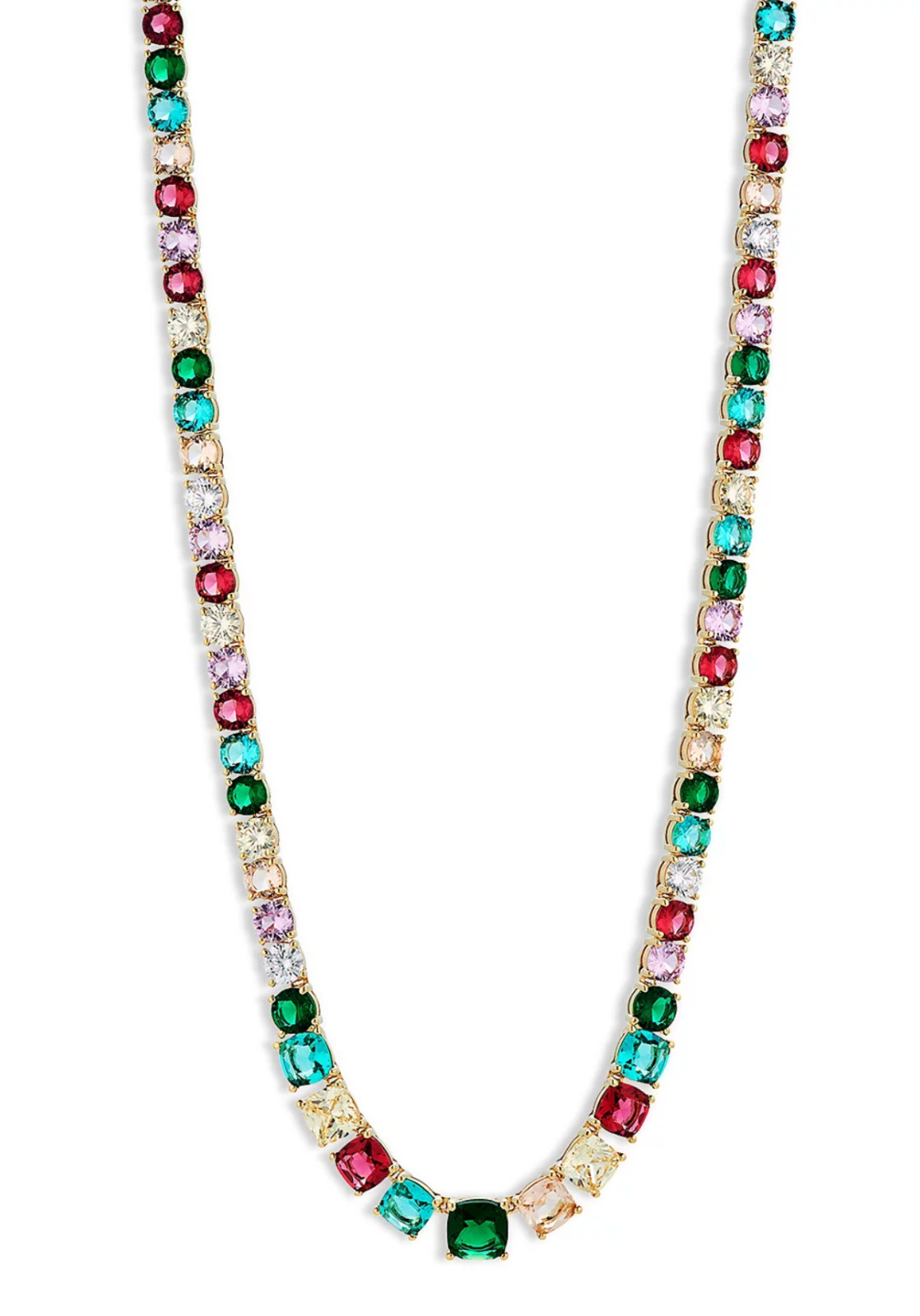 Nadri Sweettarts Mixed Stone Collar Necklace in 18K Gold Plated, 16 – 100% Exclu