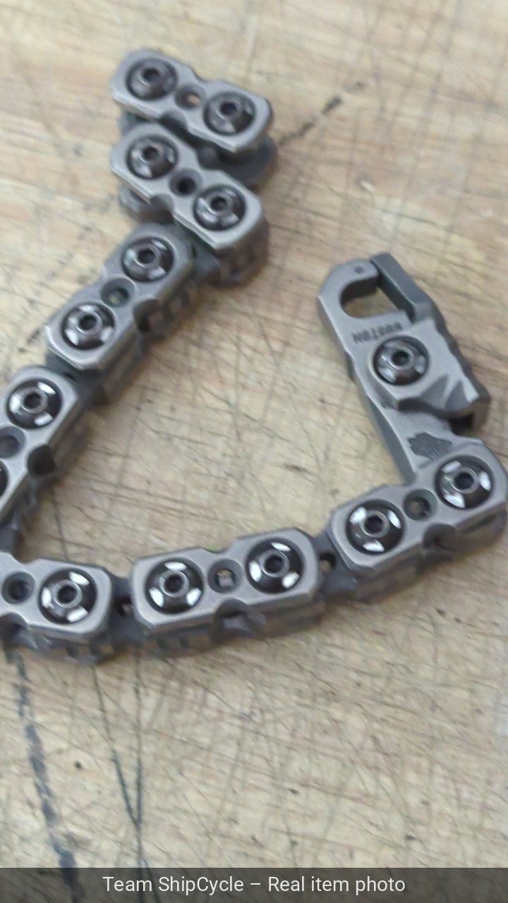 TMillerKnives Edc Titanium T1 Chain Bracelet G2U