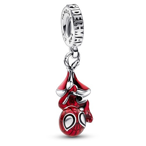 Pandora x Marvel S925 Hanging Spider-Man Dangle Charm ~ 792323C01 ~ NWOT