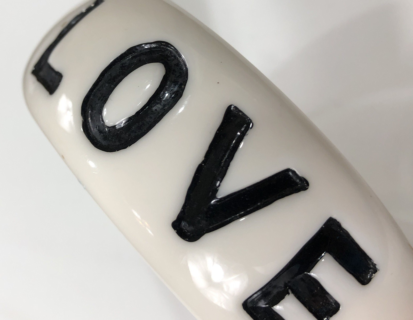 Love Bracelet Bangle Chunky Resin White – 8 in