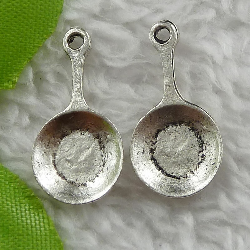 280pcs tibet silver pan charms 22X11mm B1725