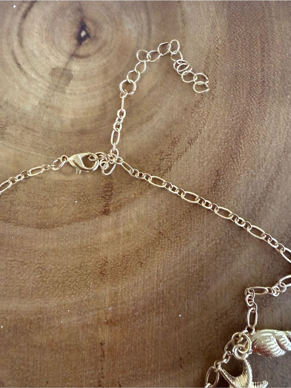 Gold Seashell Charm Necklace – Beach Star Pendant