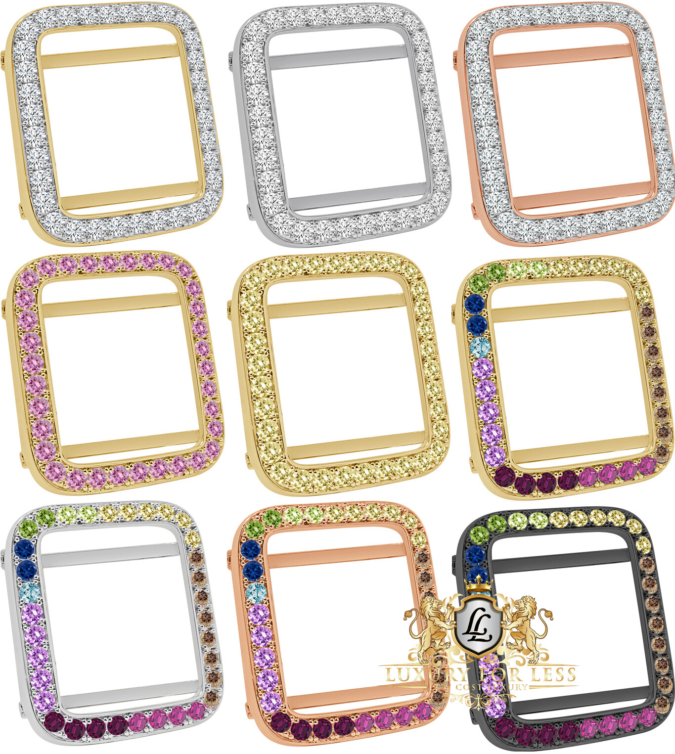 Solitaire High Quality 44mm Apple watch Bezel Fit Series # 4,5 & 6 (Screw Tight)