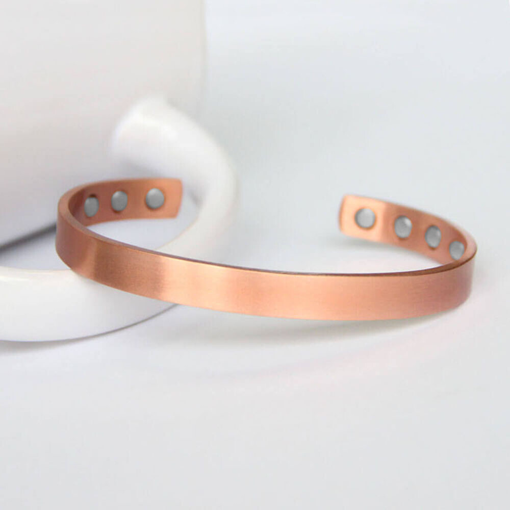 Elegant Small Pure Copper Magnetic Bracelet Arthritis Pain Relief Balance Energy