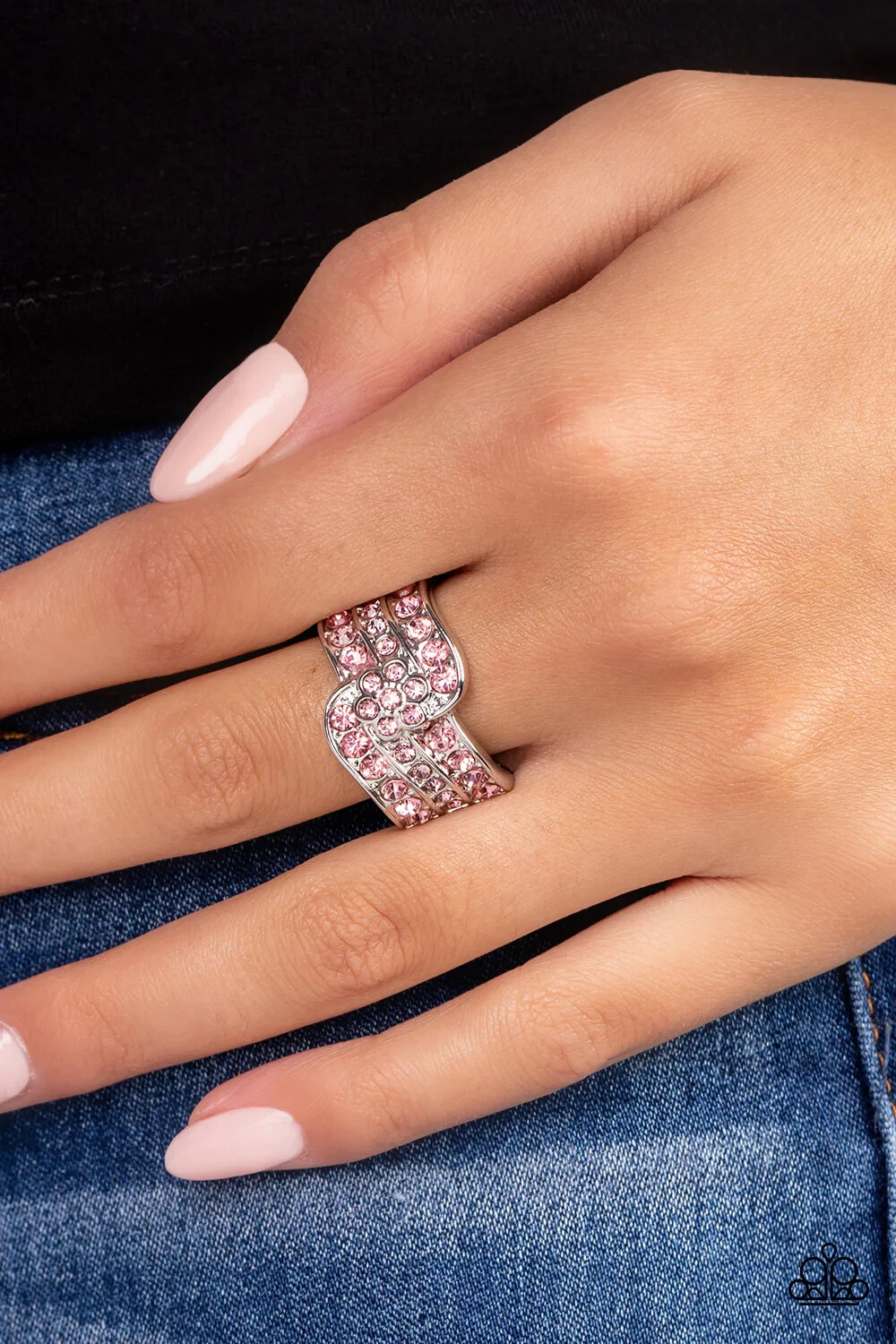 Paparazzi Jewelry Accessories – No Flowers Barred – Pink Ring – Vintage