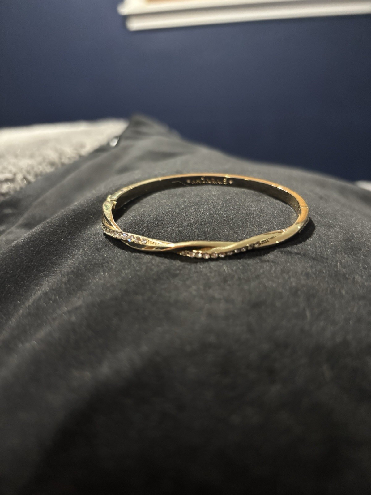 GivenchyGold Tone Round Bangle Bracelet,Gold Color Classic Slip-On Wrist Jewelry