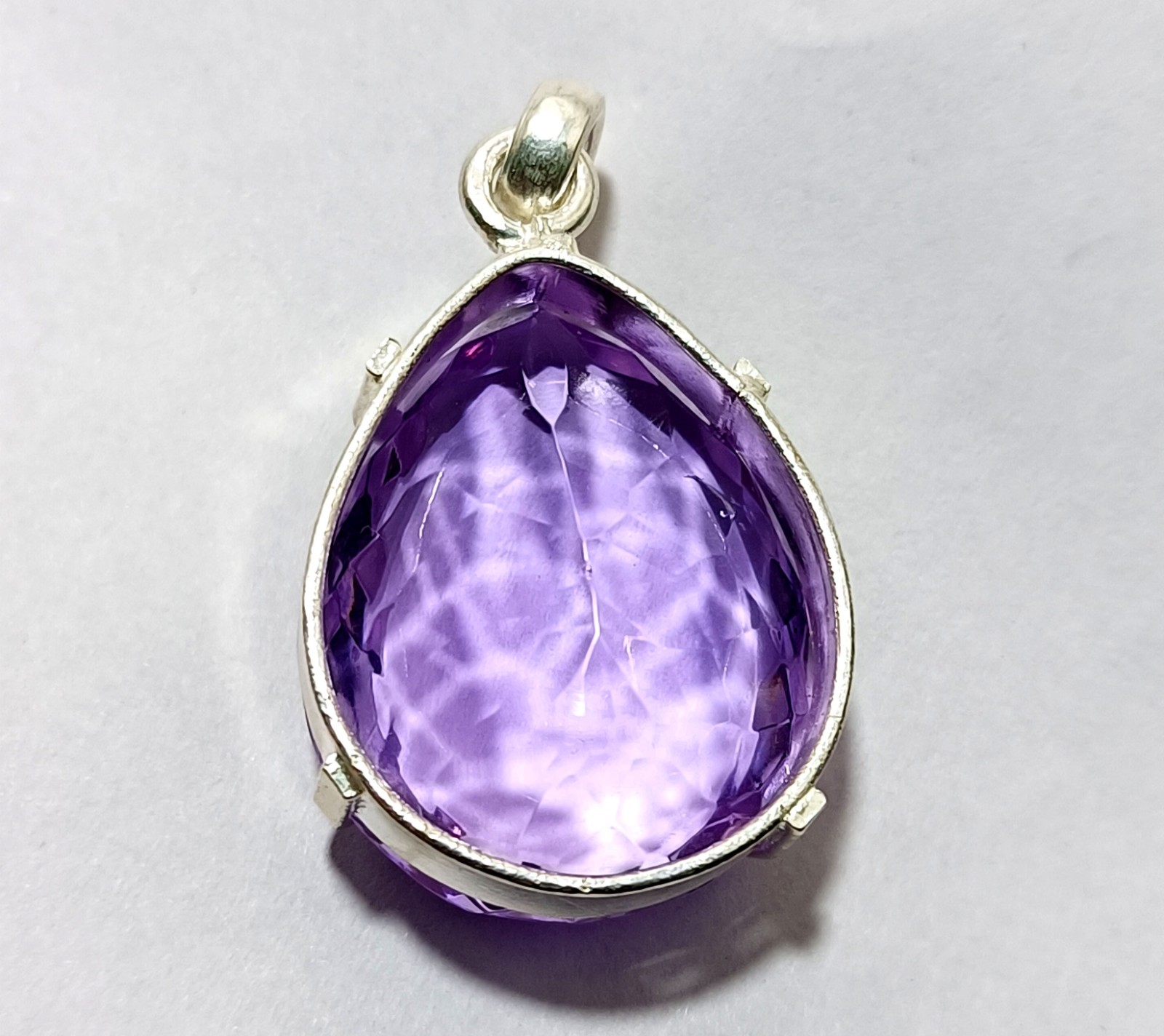 Certified Natural 66.05 Ct Brazilian Purple Pear Topaz Pendant Loose Gemstone