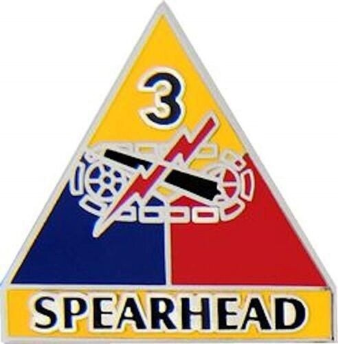 🇺🇸 United States Army 3rd Armored Division “Spearhead” lapel pin – unit crest
