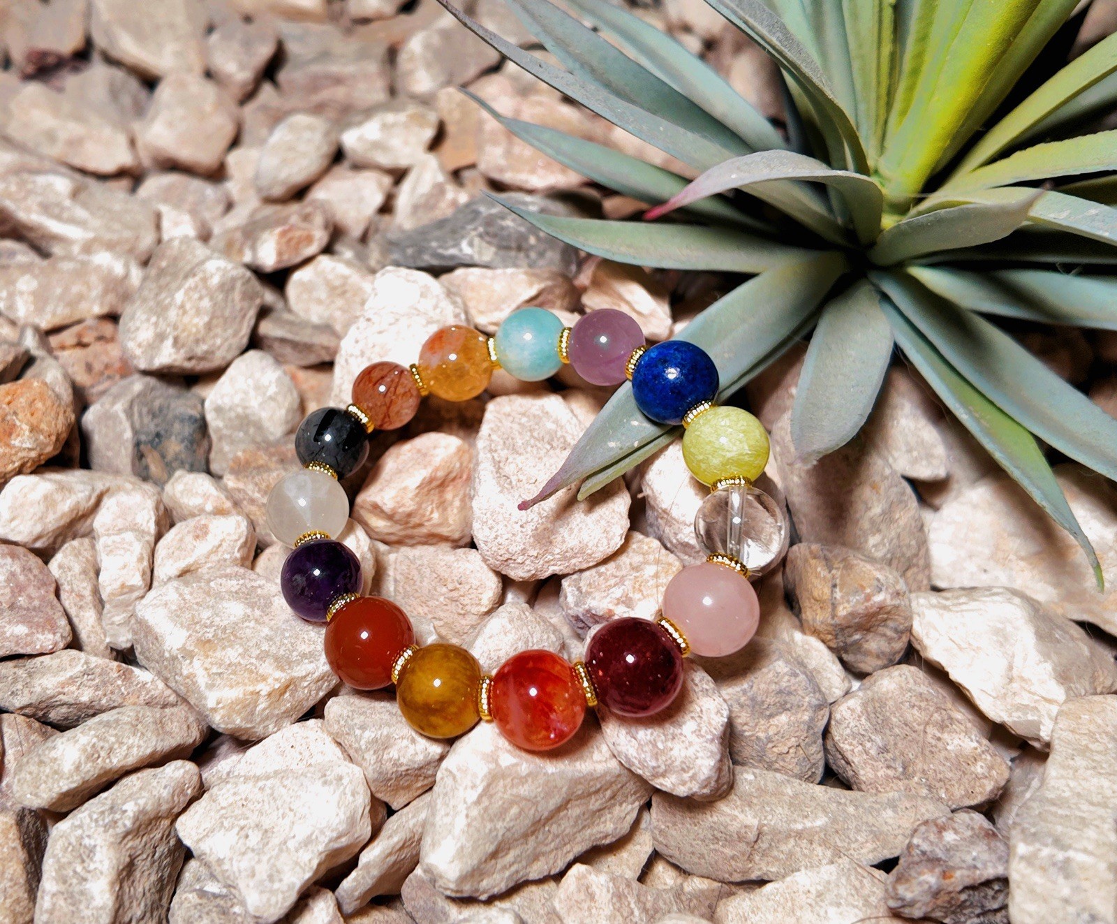 Handmade Multi-Stone Energy Bracelet – All-in-One Healing Crystals