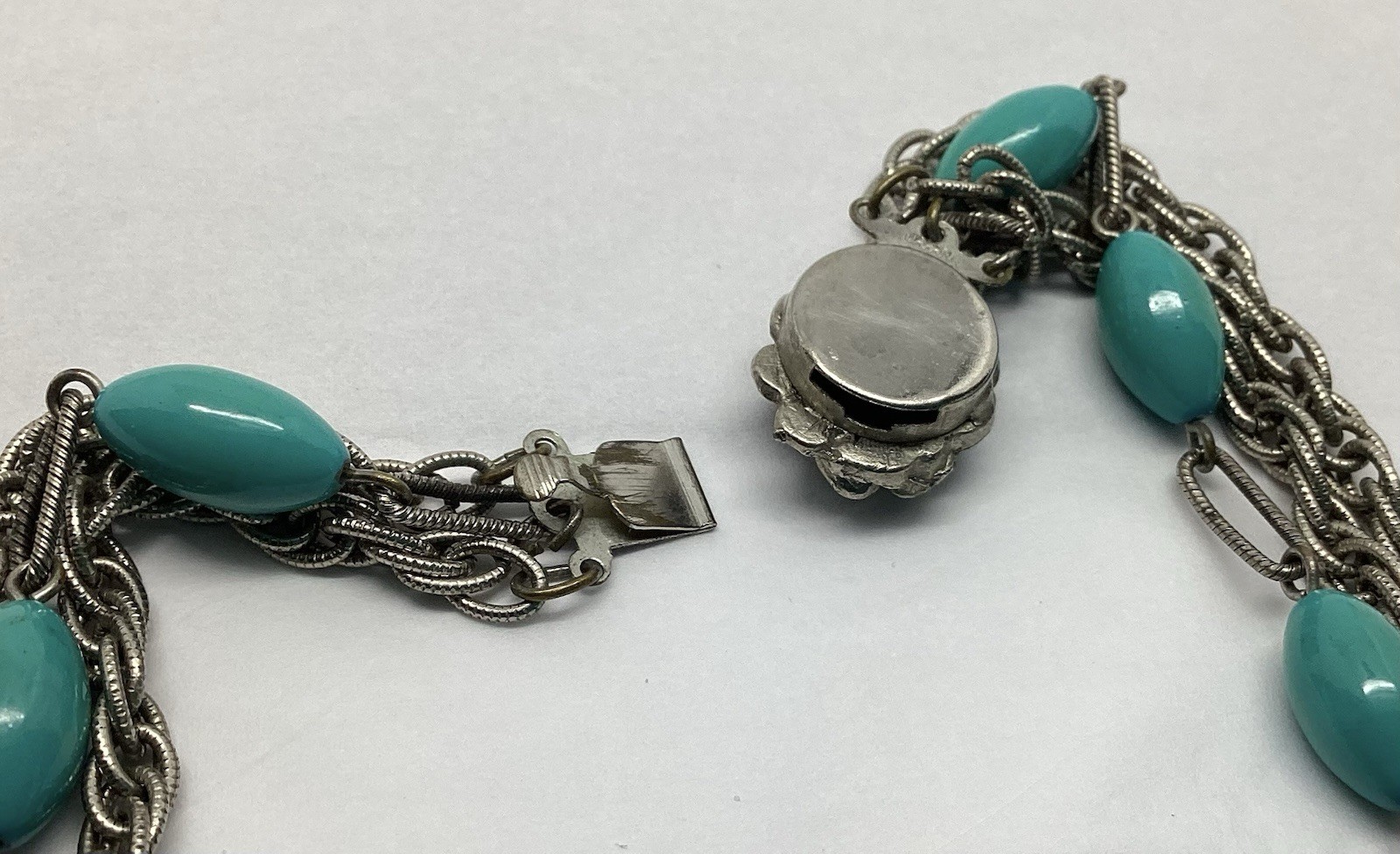 Lot of 4 Faux Turquoise, Lapis, Coral, Costume Necklaces Southwestern Style