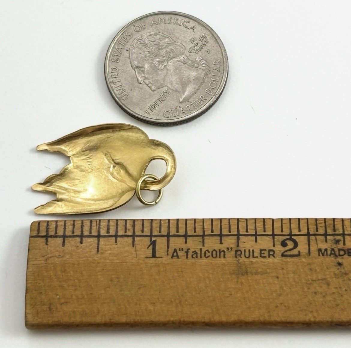 Swan Charm Necklace Pendant Elegant Brass Metal Stamping Bird Goose Jewelry