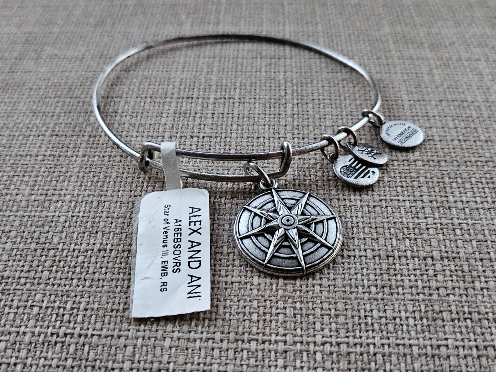Star of Venus Alex And Ani Bracelet Silver Tone LOVE BEAUTY INSPIRATION Jewelry