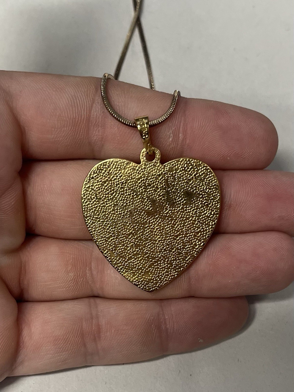 Xuping Gold Tone Allah Heart Pendant Arabic Islamic 18” Necklace