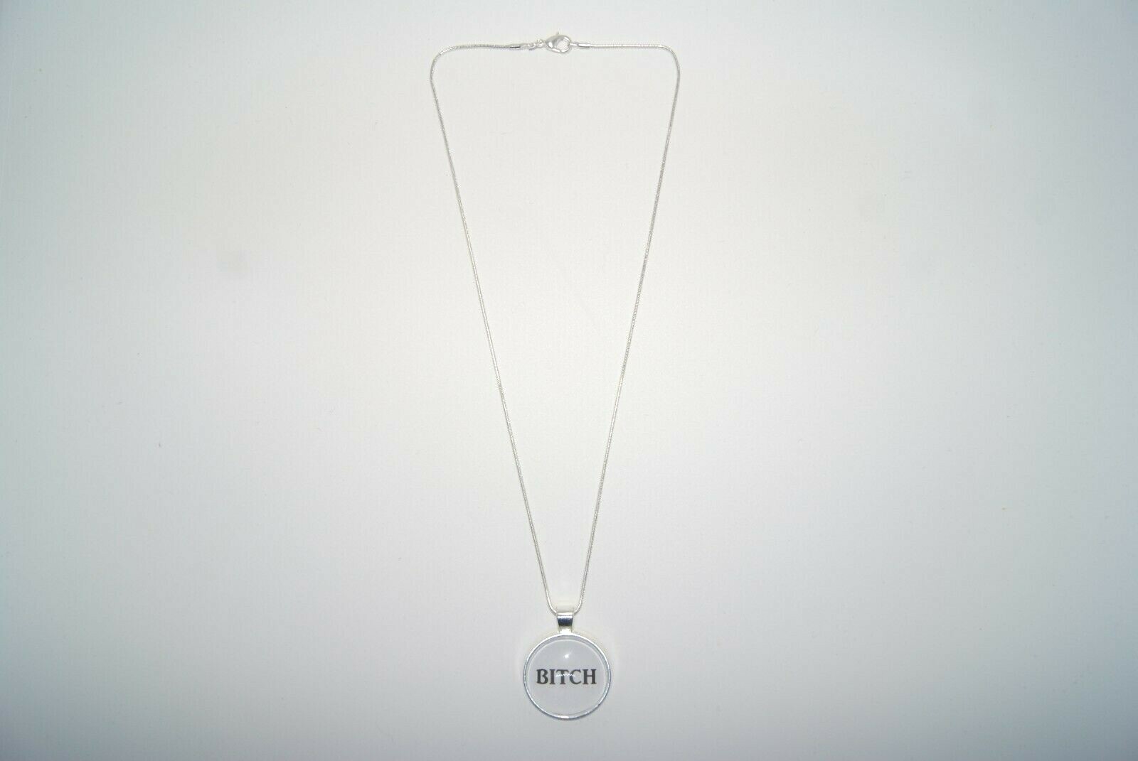 Bitch Mistress Wife Hotwife Necklace Femdom Domme Lifestyle Jewellery Silver UK