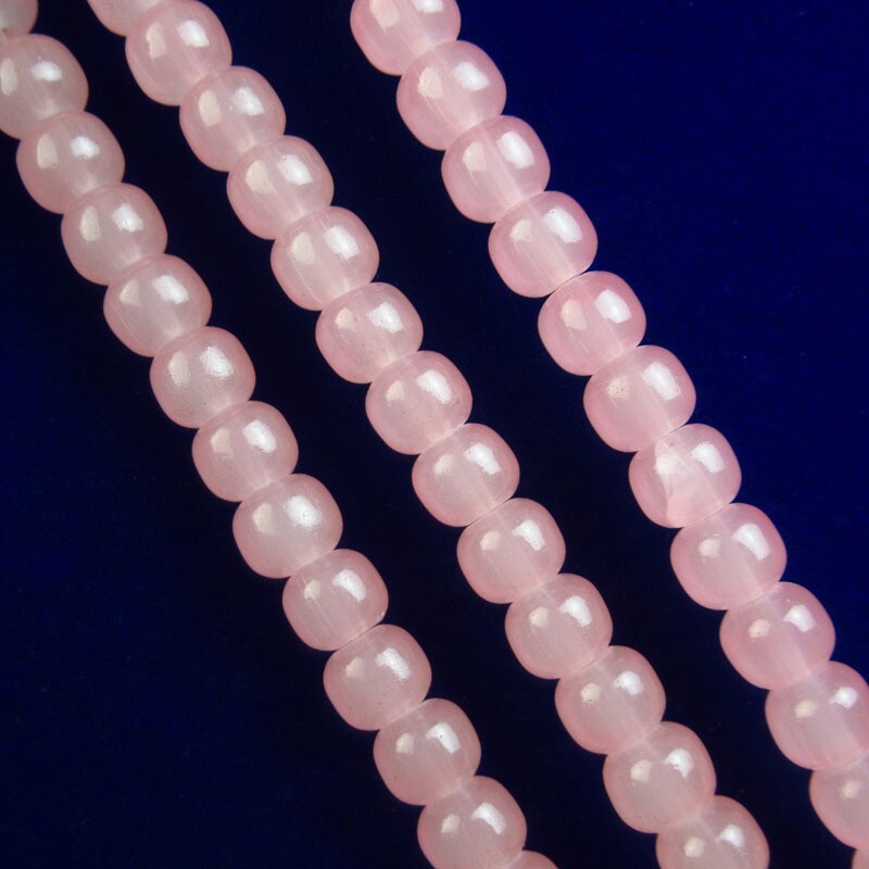 1Strand 8x6mm Manmade Pink Jade Drum Loose Beads 15.5 Inch CJ962