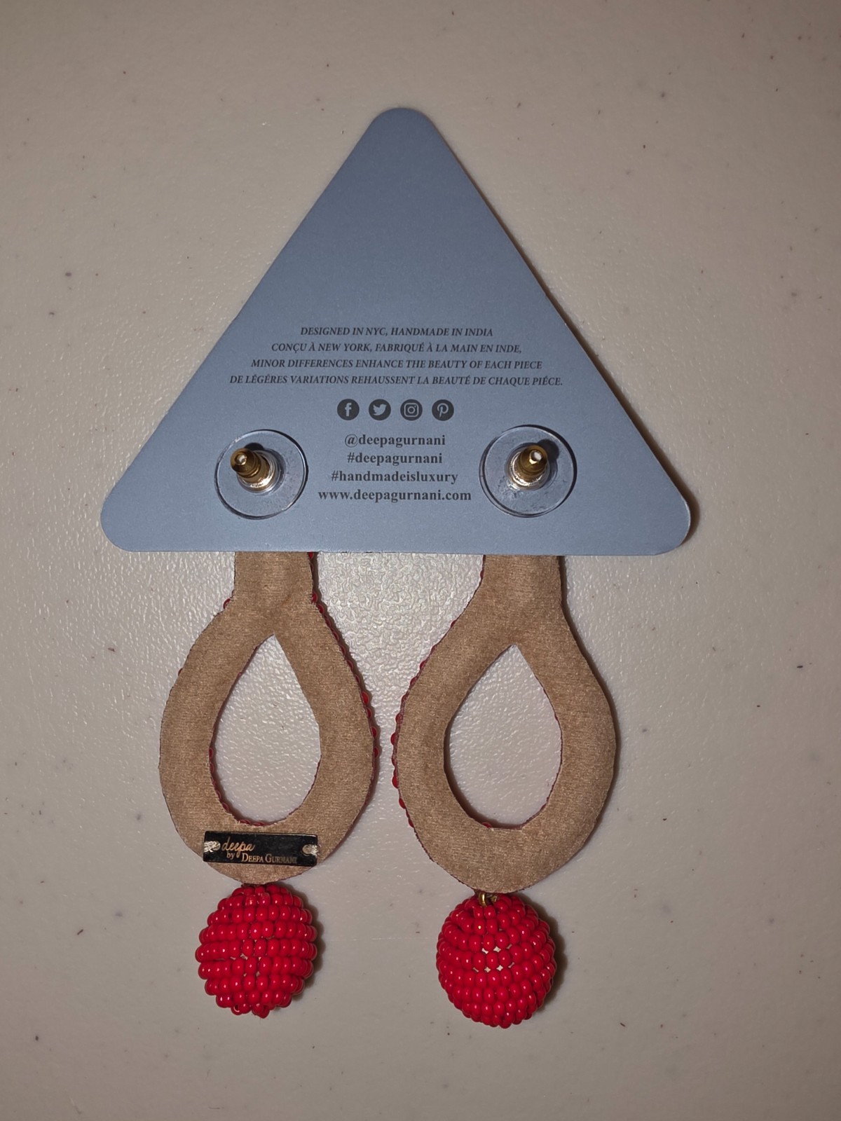 NWOT Deepa Gurnani Roni Earrings MSRP $81
