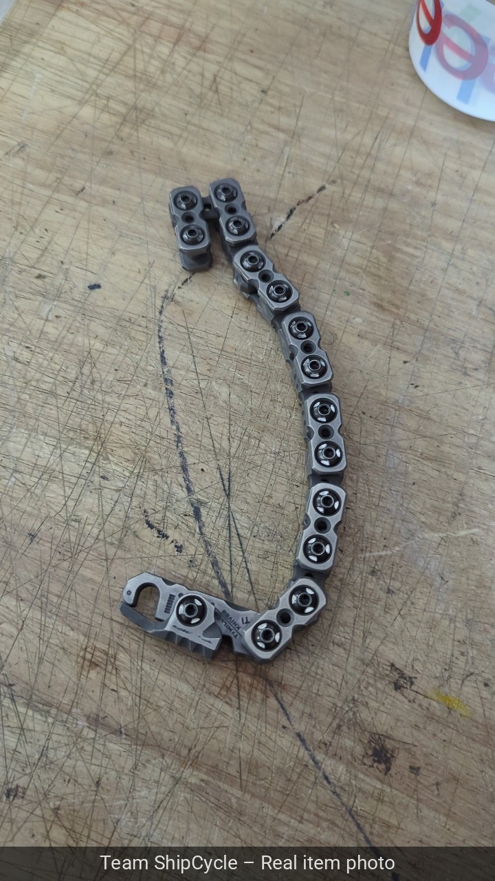 TMillerKnives Edc Titanium T1 Chain Bracelet G2U