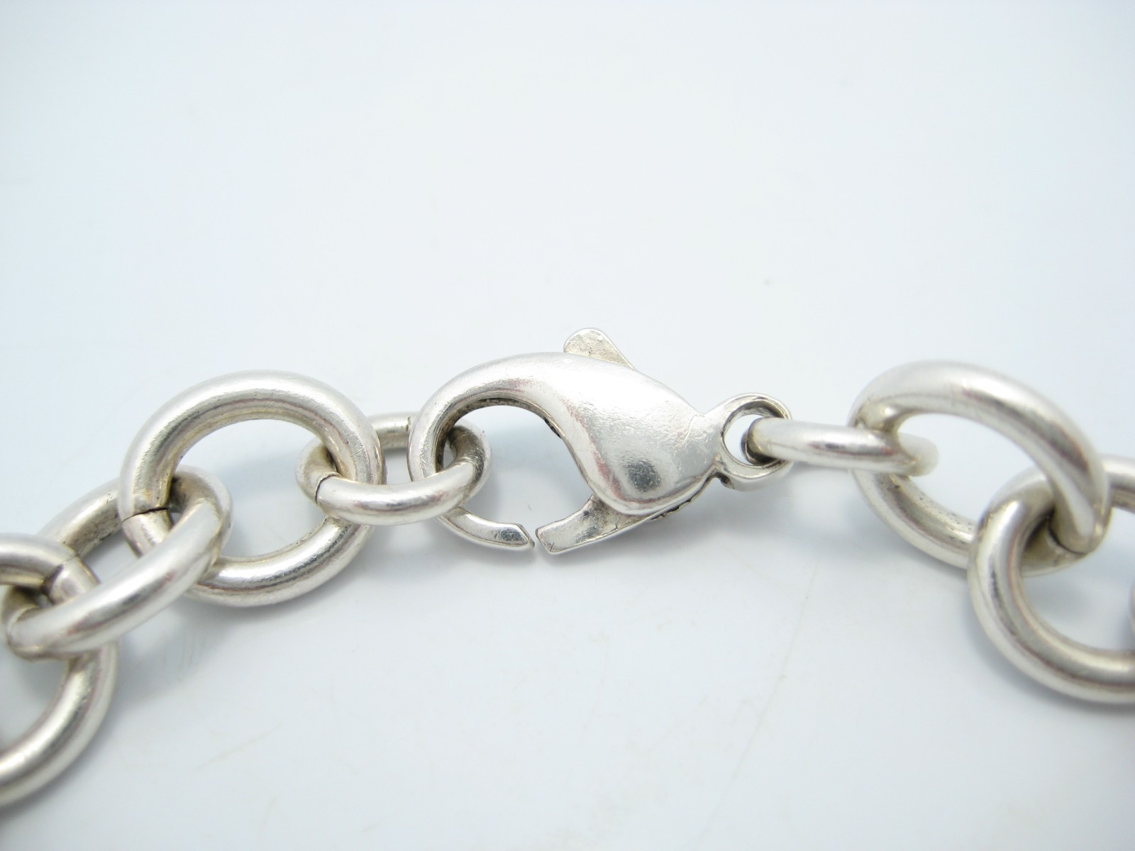Sterling Silver 9.8mm Oval Chain Link Bracelet 8″