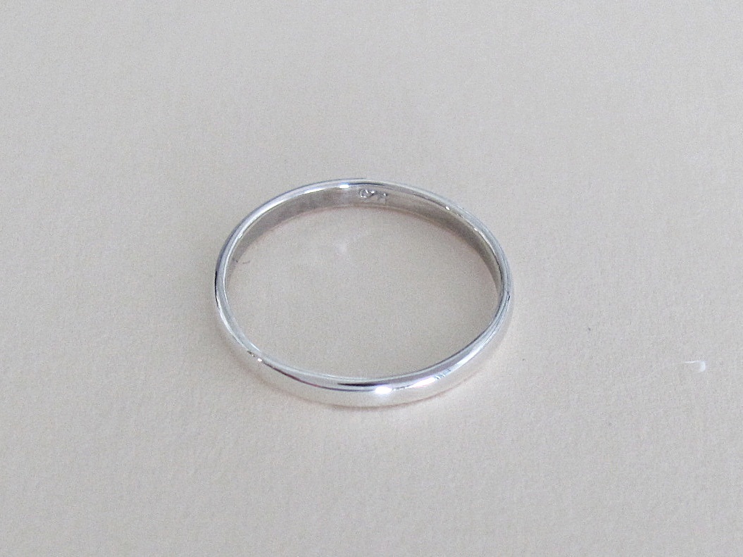 Sterling Silver 2mm plain band ring or toe ring size varies 1 – 5.5