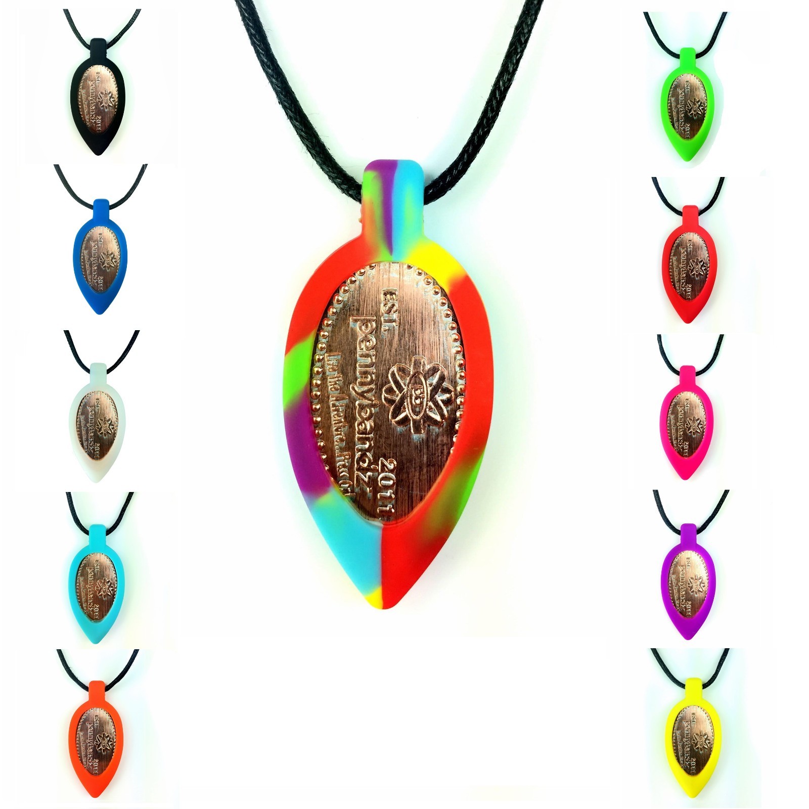 Pennybandz Elongated Pressed Penny Necklace just pop in your favorite penny!