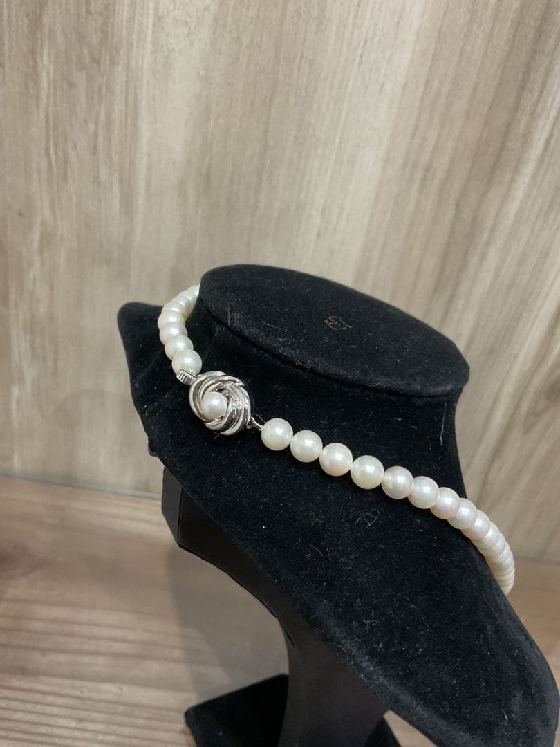 TASAKI Akoya Pearl Necklace 16 Inch Round 6.5-7.0mm From Japan