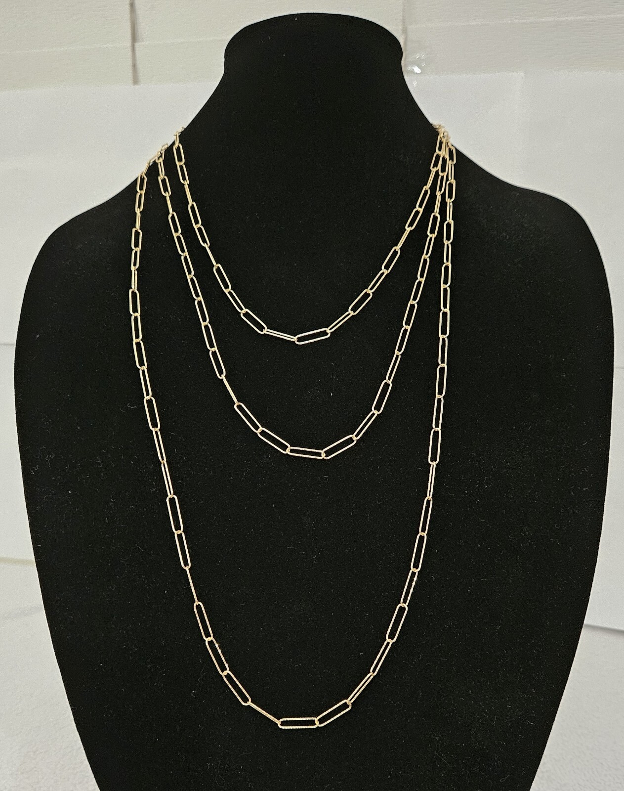 Gorgeous Bellezza Itaor Italy Gold tone Chain Set Italy Necklace