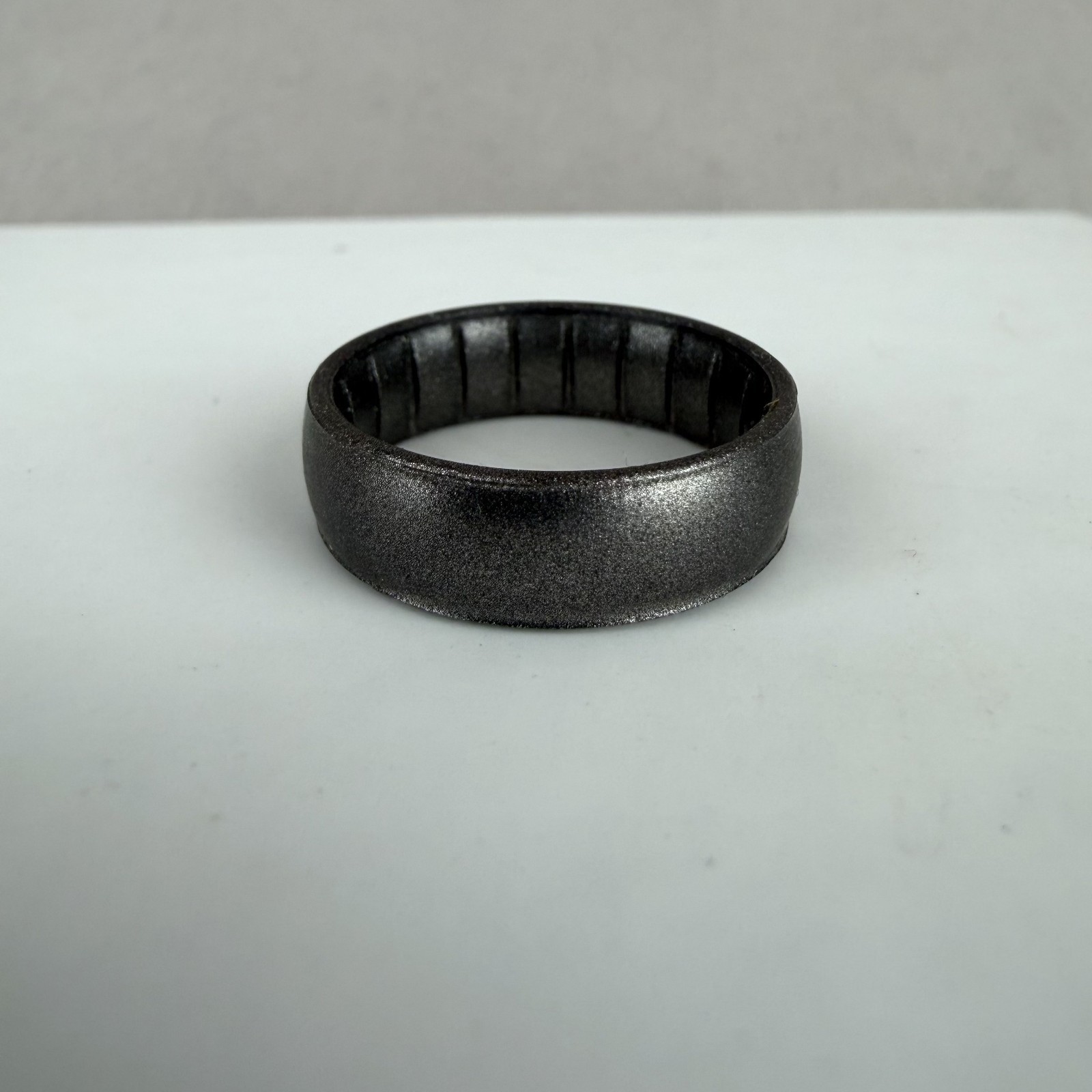 Enso Rings Platinum Gray Elements Classic Silicone Ring Adult Size 10