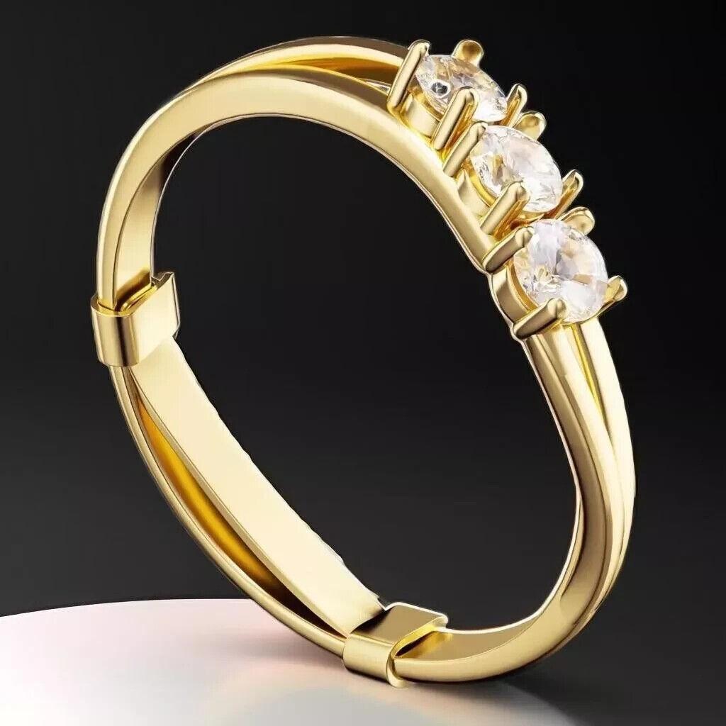 9 Pack Filled Gold Metal Ring Guard,invisible Ring Size Adjuster Set for Loose R