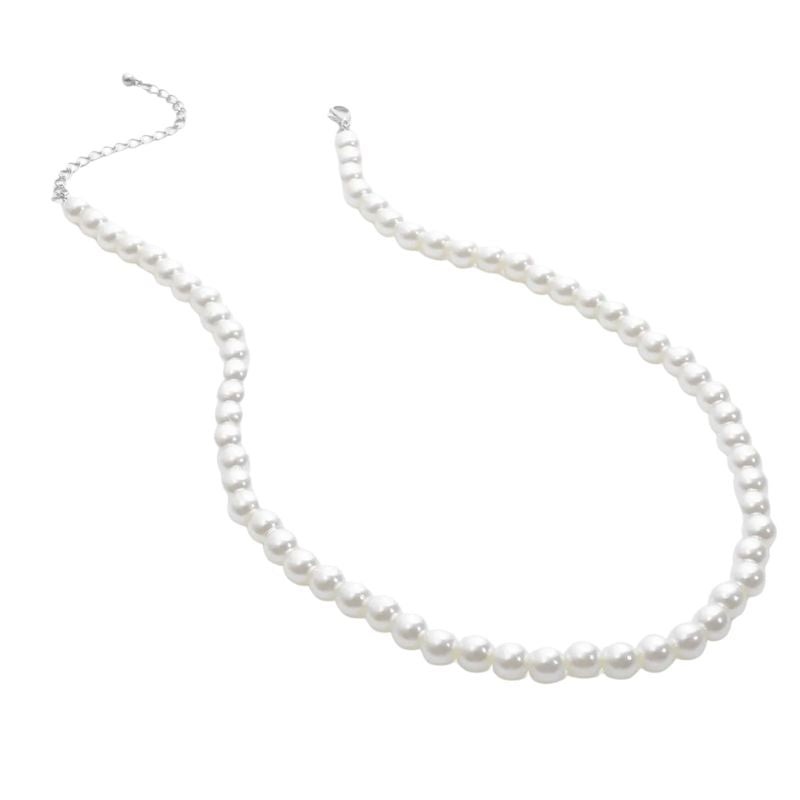 Pearl Necklace Rave Punk Gothic Chain Jewellery Y2K