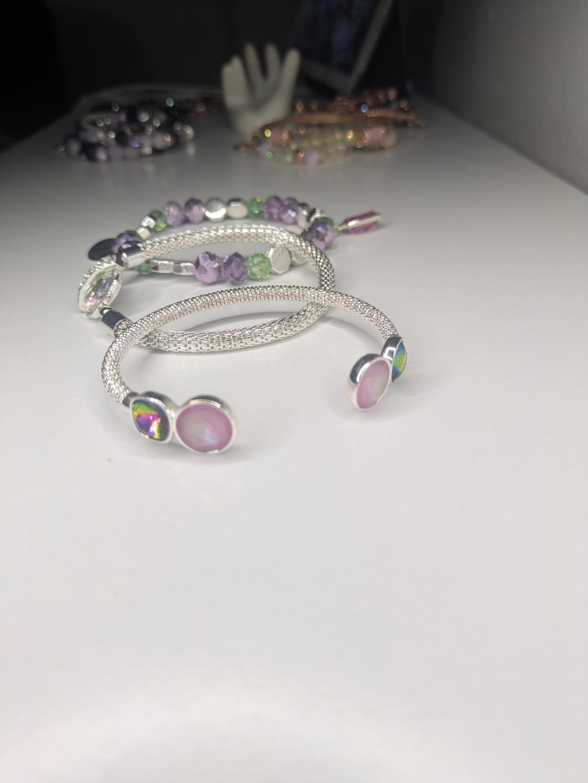 Bomb Party Spring 2024 Stacks Sparkling Confidence Bracelets RBP6903 Purple