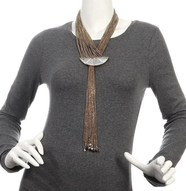 Fendi Multi Strand Ball Chain Necklace