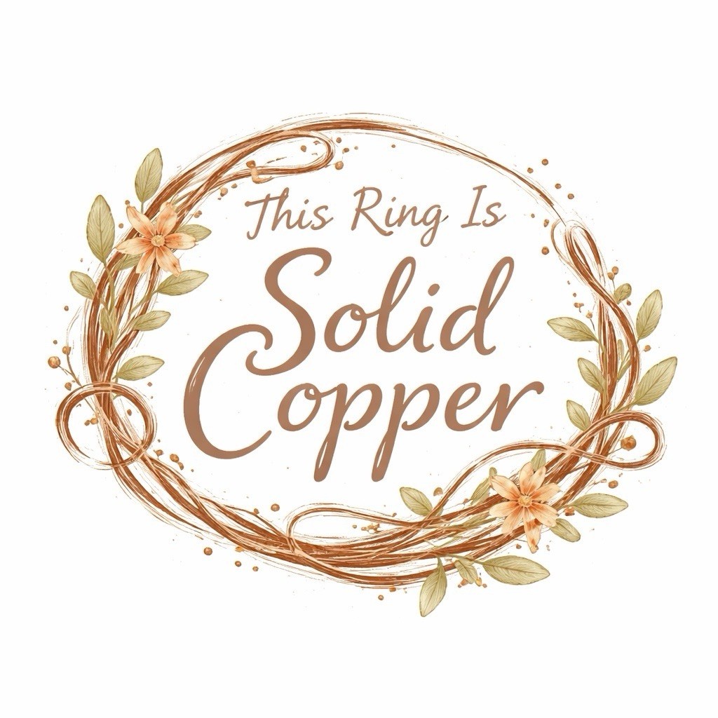 Solid Copper Band Ring CR018 – 1/4″ inch wide – Available in sizes 5 and 13.