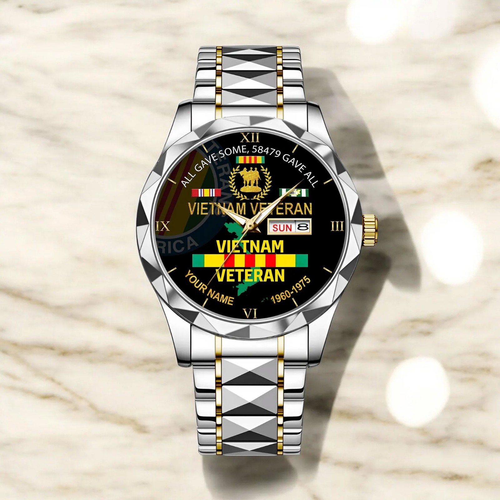 Vietnam Veteran Personalized Watch Custom Military Watch Proud Veteran Gift for