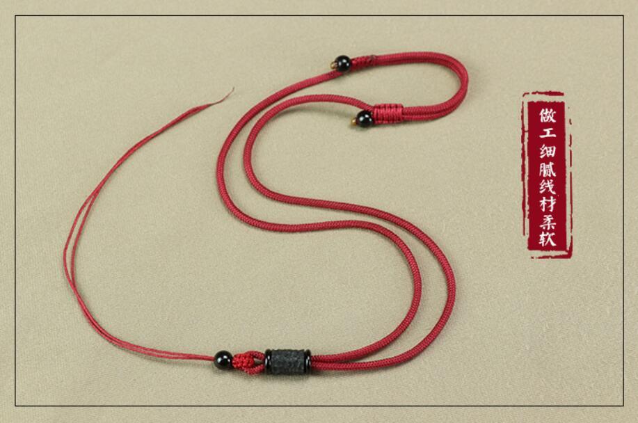 2 PCS Natural Ebony Cord String Necklace for Pendant Chain for Pendant
