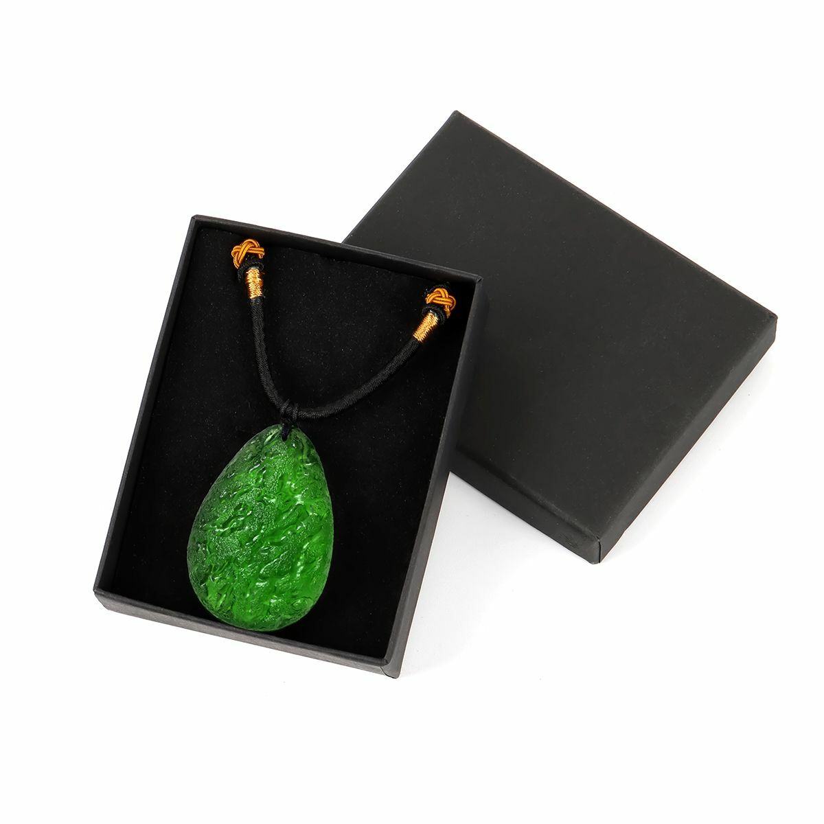 Natural Green Crystal Pendant Gem Moldavite Meteorite Impact Glass Necklace Gift