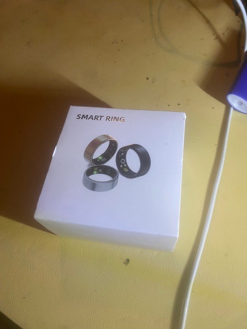 Smart Health Ring Size 9 Silver – Fitness Tracker with Heart Rate, Blood Oxygen