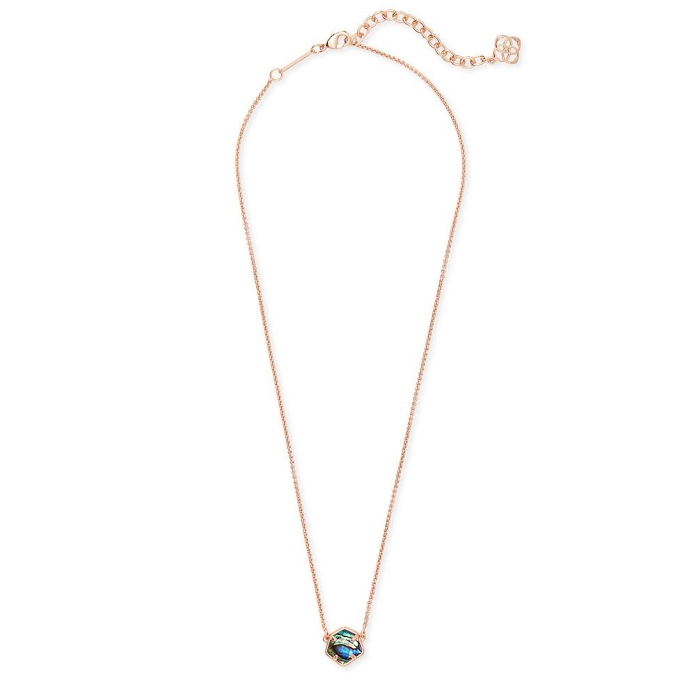 Clearance! NWOT Kendra Scott Jaxon Abalone Necklace Rose Gold Tone