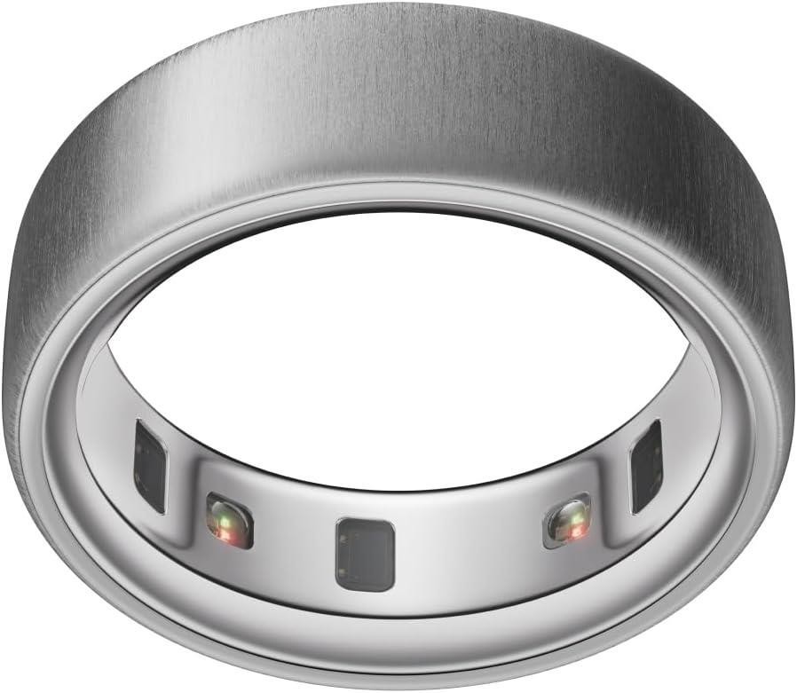 Oura Ring 4 Smart Health Fitness Tracker Brushed Silver Size 12 Excellent