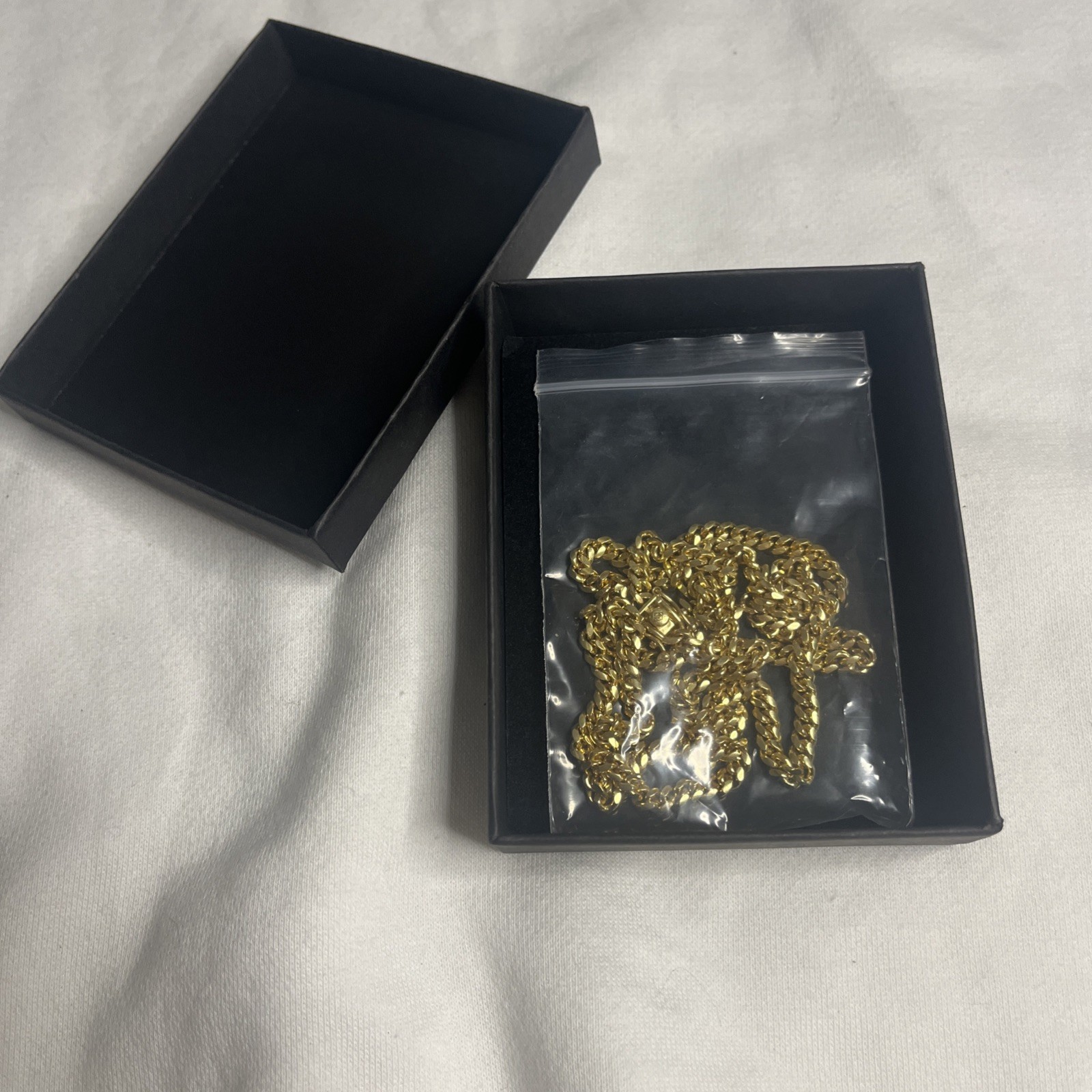 4mm 10k Gold Plated Miami Cuban Link Chain Necklace