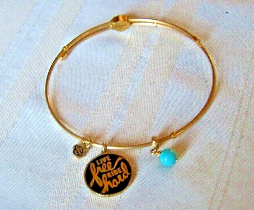 Harley Davidson Bangle Bracelet HD Live Free Ride Hard Logo