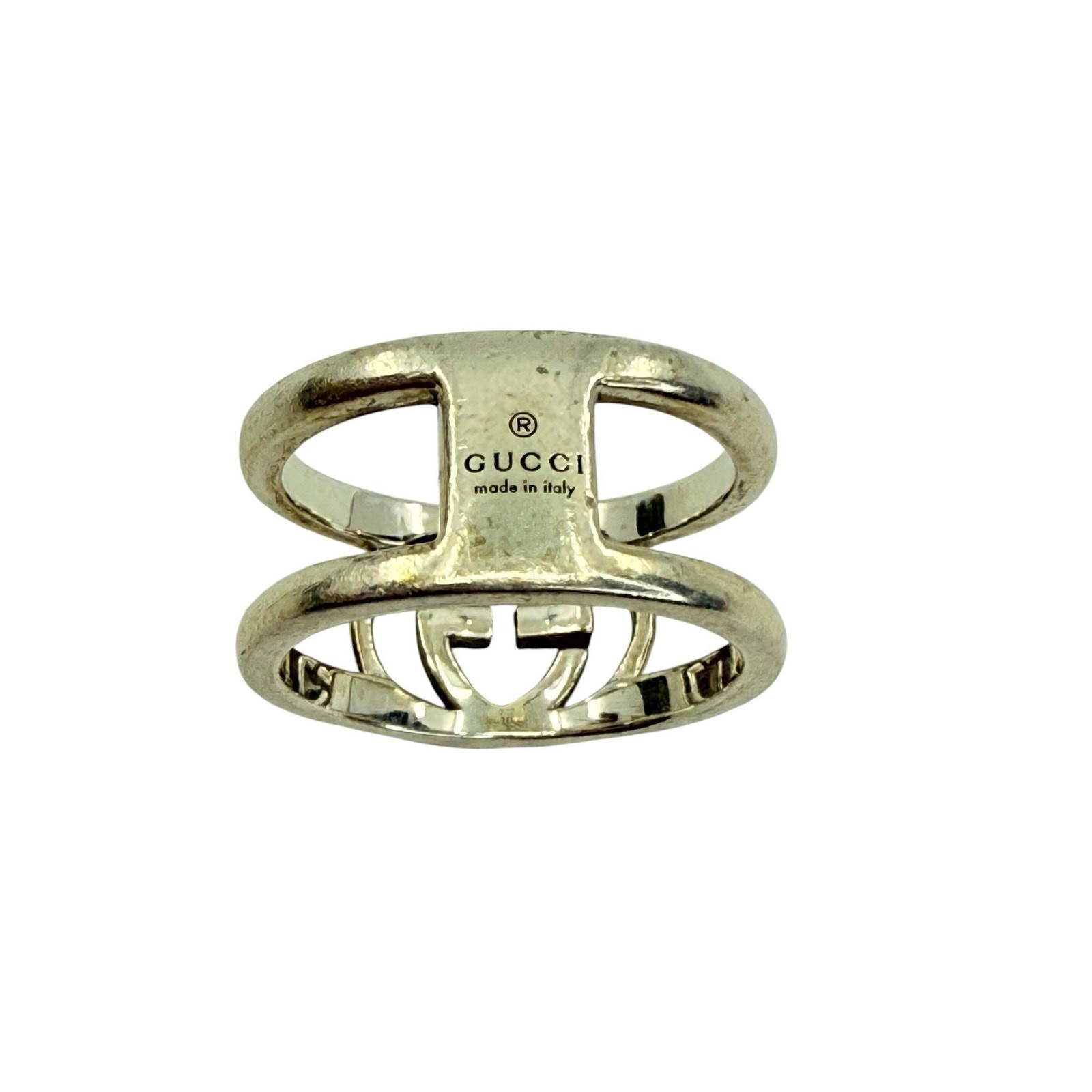 Gucci Interlocking G Open Ring (5 1/4)